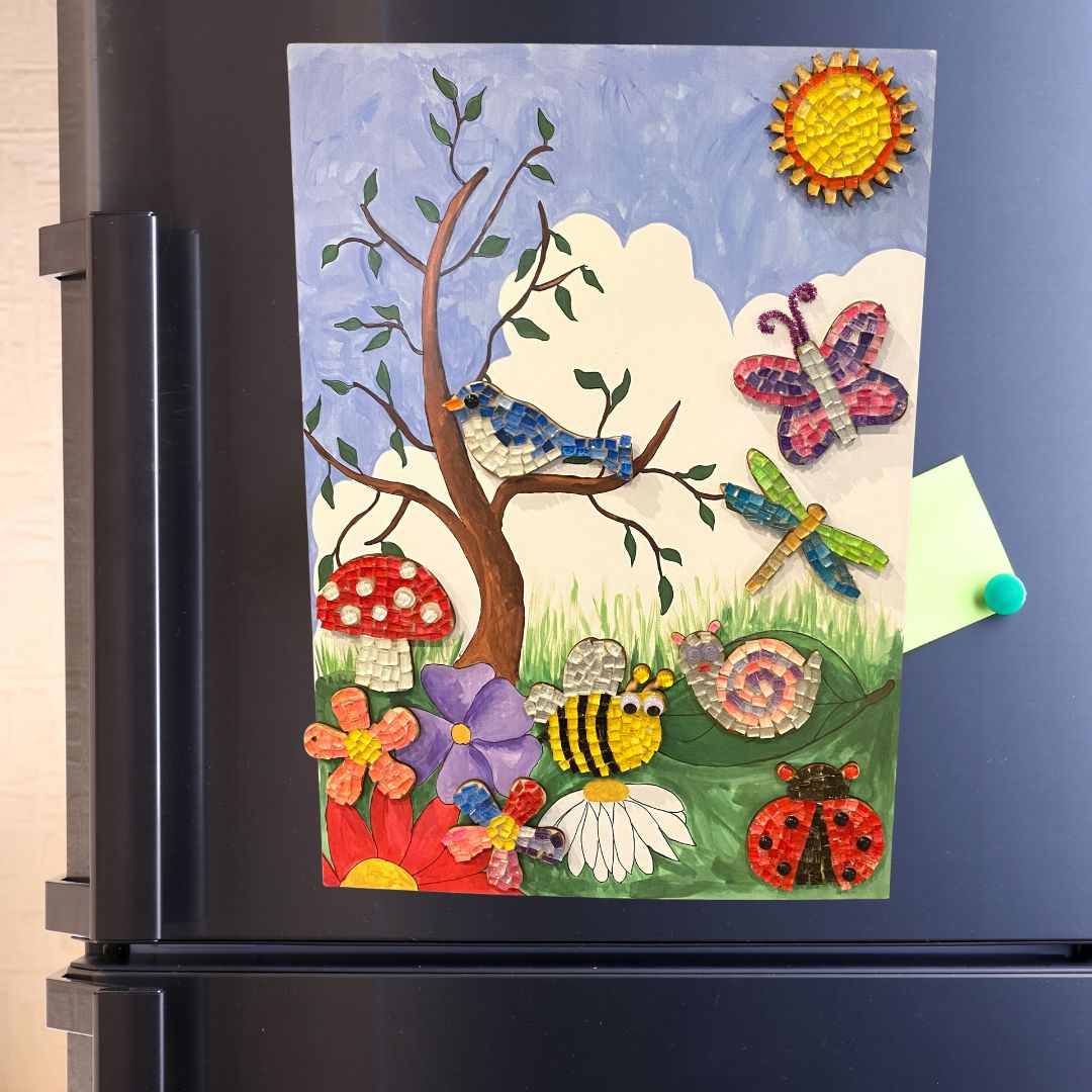 Mosaic Craft Kit with Magnet- Bee (Small)