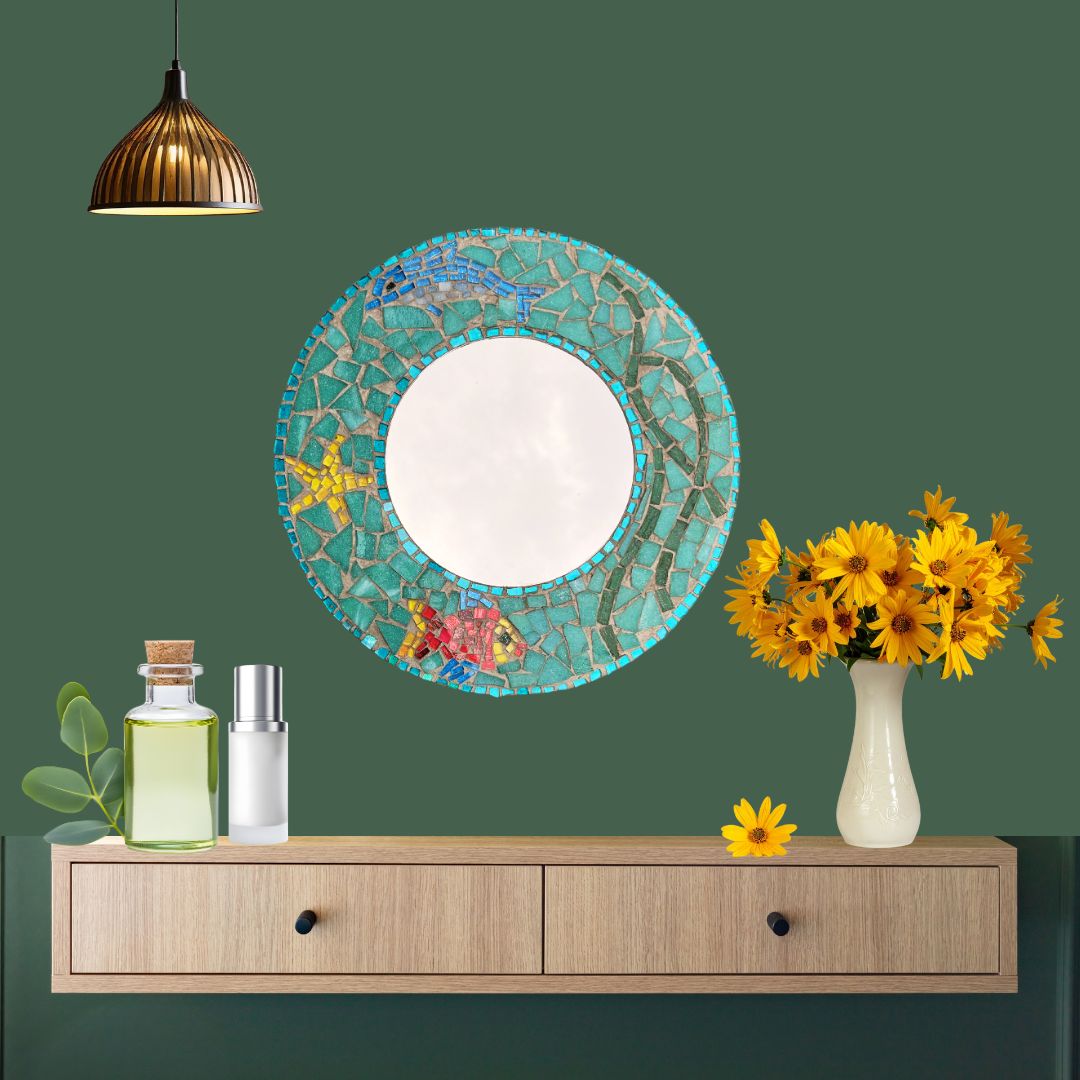 Mosaic Craft Kit - Sea Mirror (Extra Large)