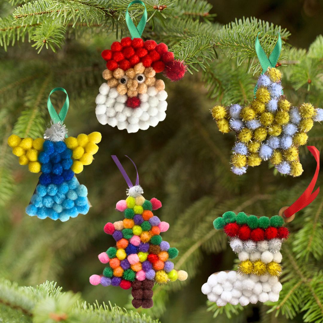 Pom-Pom Art - Xmas Decoration - Tree