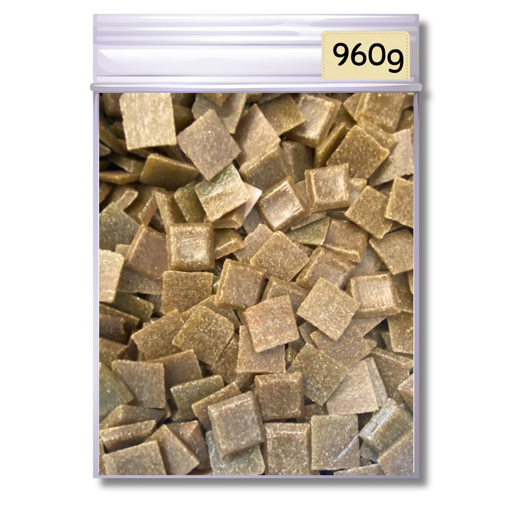 Mosaic Tiles Rustic Whole Warm Brown 960g (Small tiles for crafting)