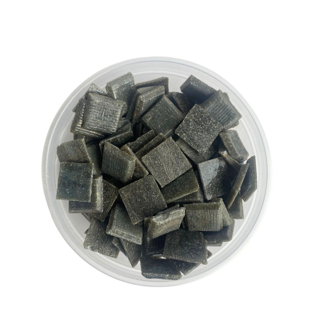 Mosaic Tiles Rustic Whole Charcoal Black 960g (Small tiles for crafting)