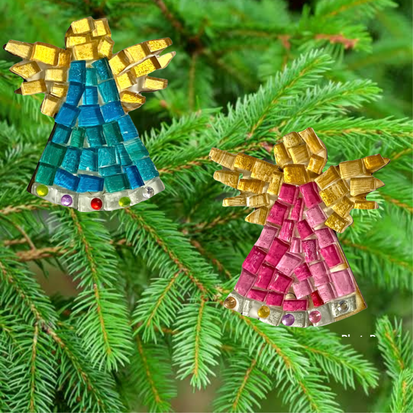Single - Mosaic Craft Kit with Magnet - Angel Turquoise (Small)