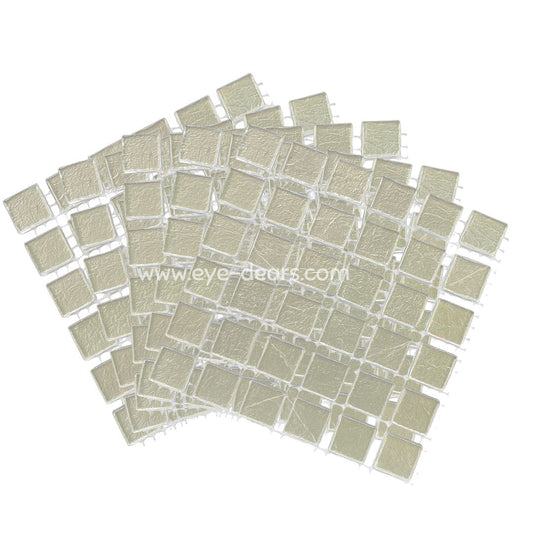 Mosaic Tiles - 10 x sheets of Silver Gold Leaf 15x15mm