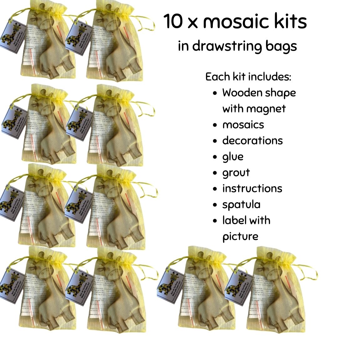 Mosaic Craft Kit with Magnet- Giraffe (Small)