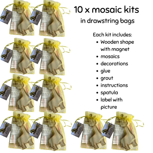 Bulk - Mosaic Craft Kit with Magnet- Giraffe (Small)