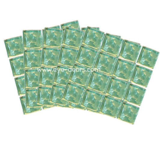 Mosaic Tiles - 10 x sheets of Sea Green Metallic Ripple 23x23mm