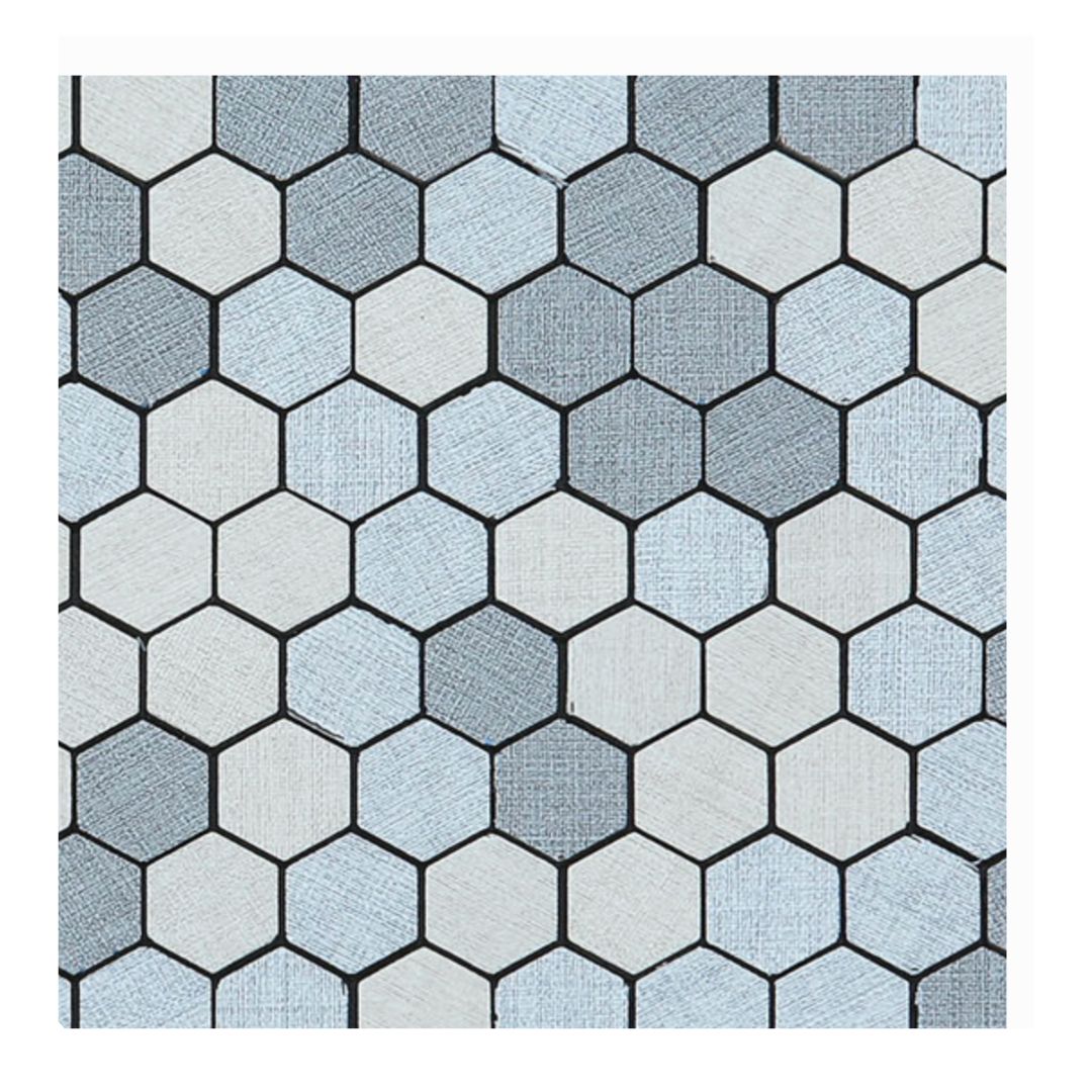 Decor Tiles -Stick On Mosaic Honeycomb Cafe Crema