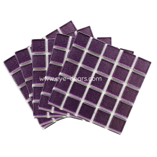 Mosaic Tiles - 10 x sheets of Violet Gold Leaf 15x15mm