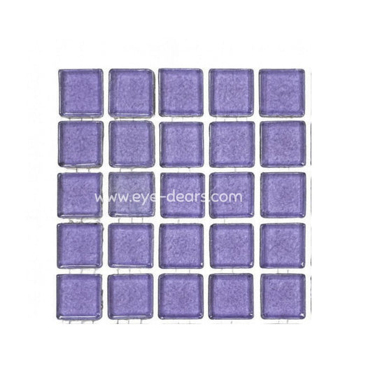 Mosaic Tiles - Single Sheet Lavender Purple Gold Leaf 15x15mm