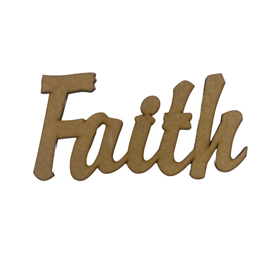 Wooden Blank - Faith (34x17cm)