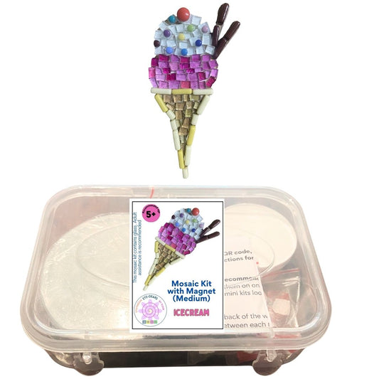 Single - Mosaic Craft Kit with Magnet - Icecream (Medium)
