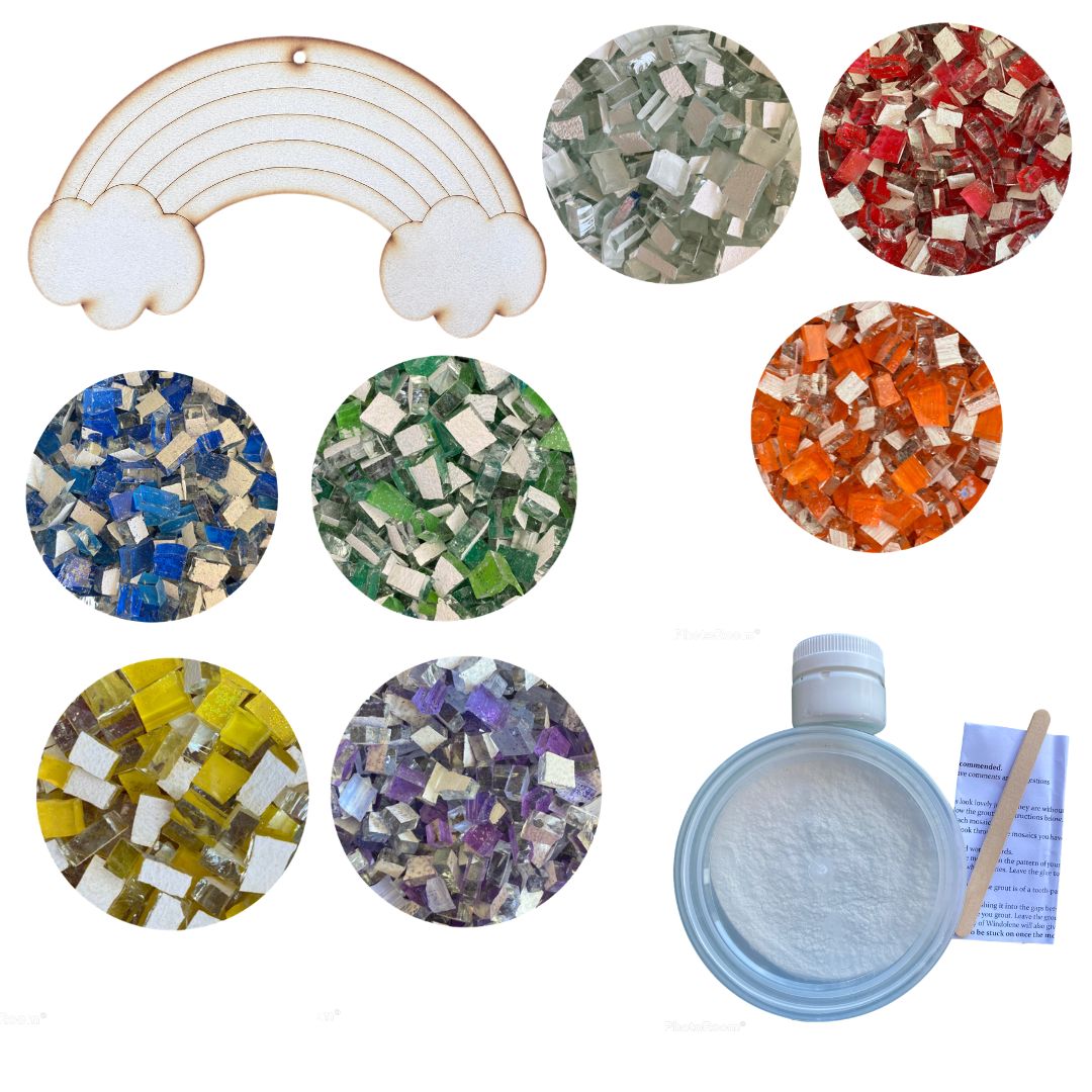 Mosaic Craft Kit for Adults - Rainbow (Large)