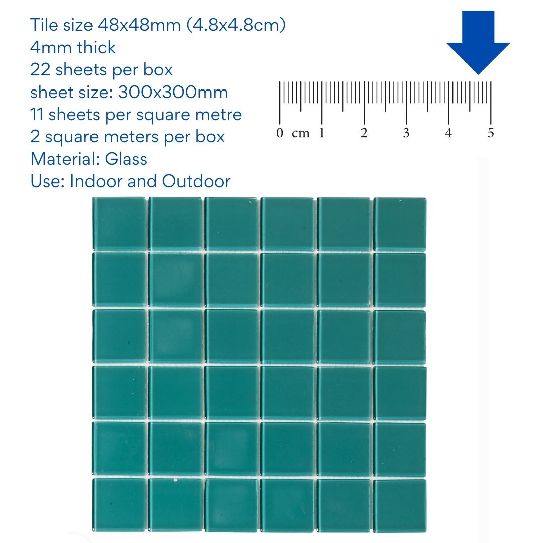 Decor Tiles - Marine Green 48x48mm