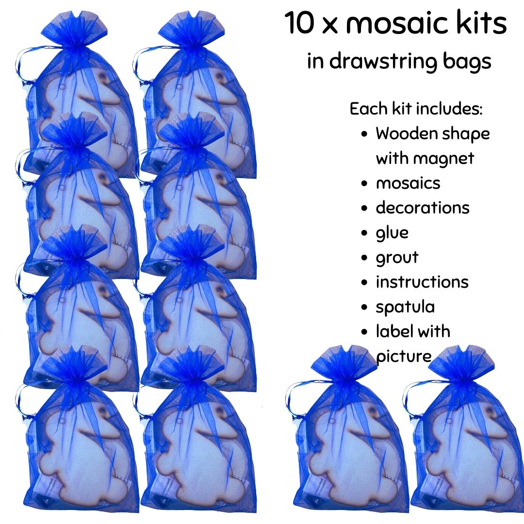 Mosaic Craft Kit with Magnet - Easter Bunny (Medium)