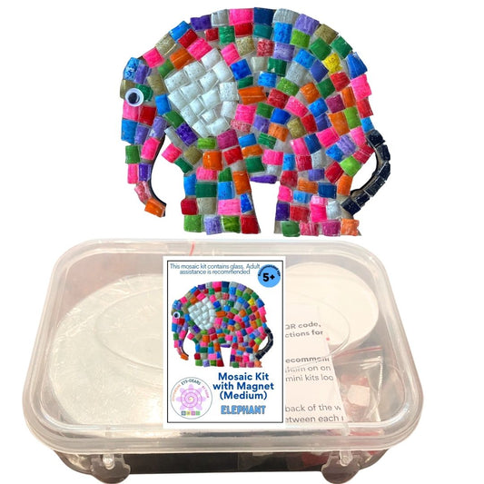 Single - Mosaic Craft Kit with Magnet - Elephant (Medium)