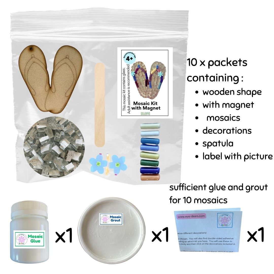 Mosaic Craft Kit with Magnet - Slops (Small)
