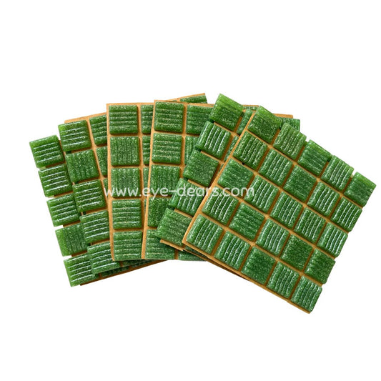 Mosaic Tiles - 10 x sheets of Turn on Texture - Amazon Green 20x20mm