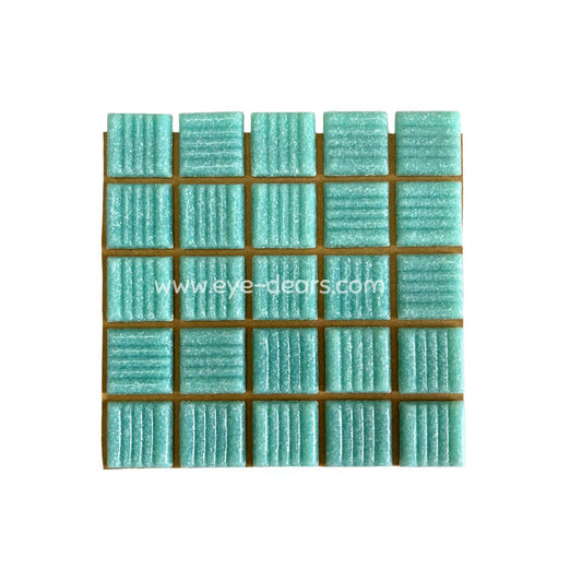 Mosaic Tiles - Single Sheet Turn on Texture - Turquoise 20x20mm