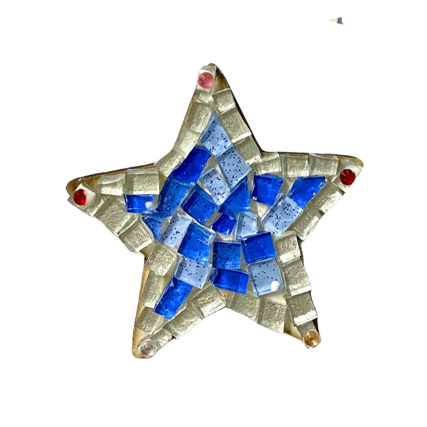 Single - Mosaic Craft Kit with Magnet - Star Blue  (Small)