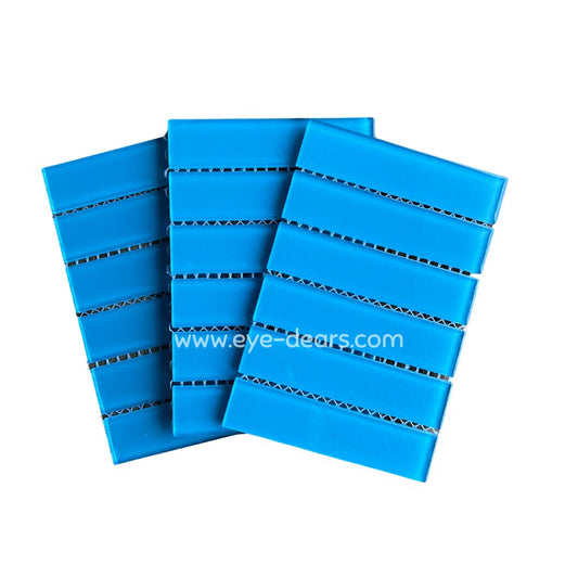 Mosaic Tiles -  Mosaic Tiles Baby Blue Rectangle Glass 23x98x4mm