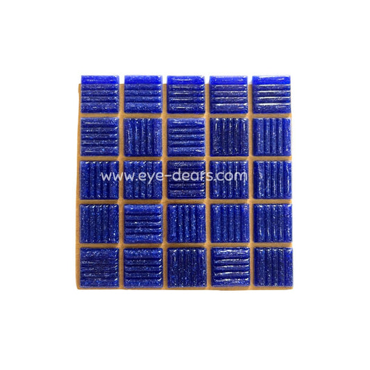 Mosaic Tiles - Single Sheet Turn on Texture - Royal Blue 20x20mm