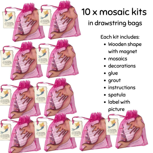 Bulk - Mosaic Craft Kit with Magnet- Mermaid (Small)
