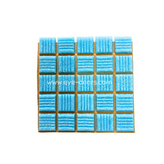 Mosaic Tiles - Single Sheet Turn on Texture - Baby Blue 20x20mm