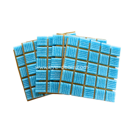 Mosaic Tiles - 10 x sheets of Turn on Texture - Baby Blue 20x20mm