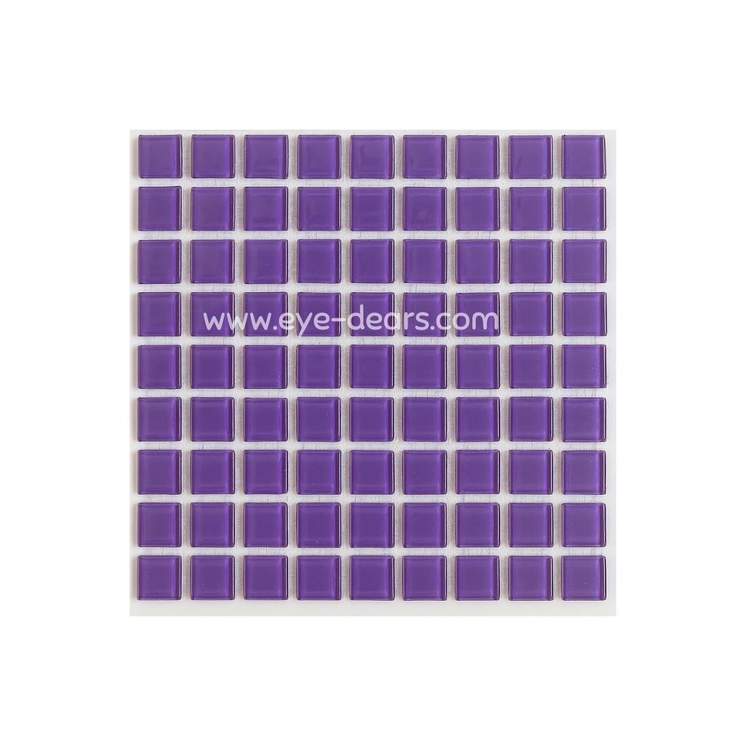 Mosaic Tiles -  Violet Glass 10x10mm