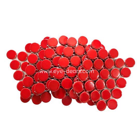 Ceramic Circles - 5 x Sheets Red