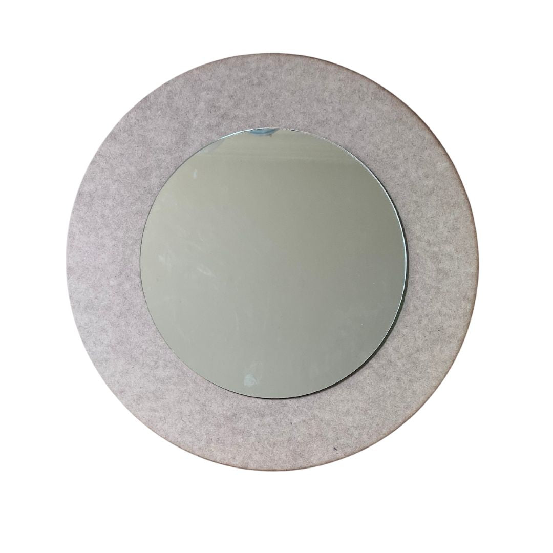 Wooden Mosaic Mirror Blank – 50cm