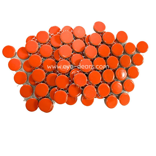 Ceramic Circles - 5 x Sheets Orange
