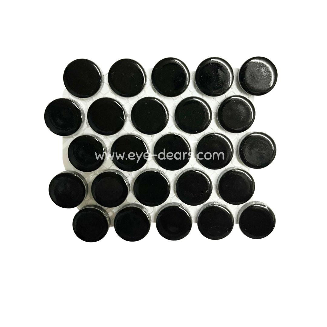 Ceramic Circles - Single Sheet Black