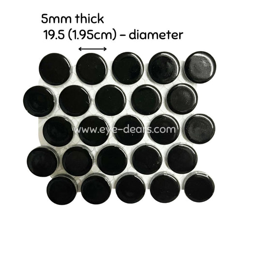 Ceramic Circles - Single Sheet Black