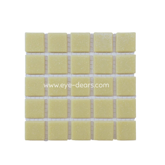 Mosaic Tiles - Single Sheet Matt Condensed Milk 20x20mm