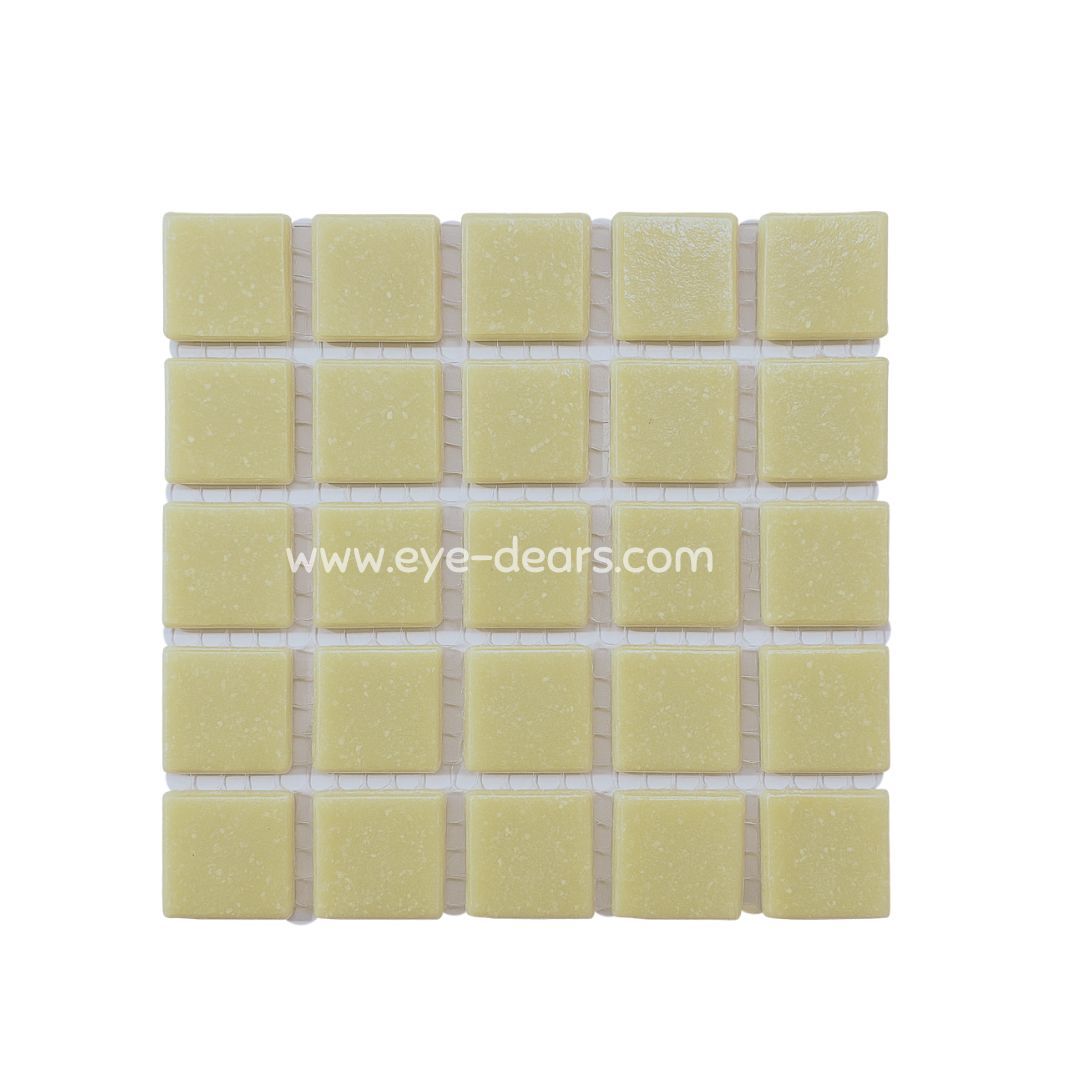 Mosaic Tiles - Single Sheet Matt Condensed Milk 20x20mm