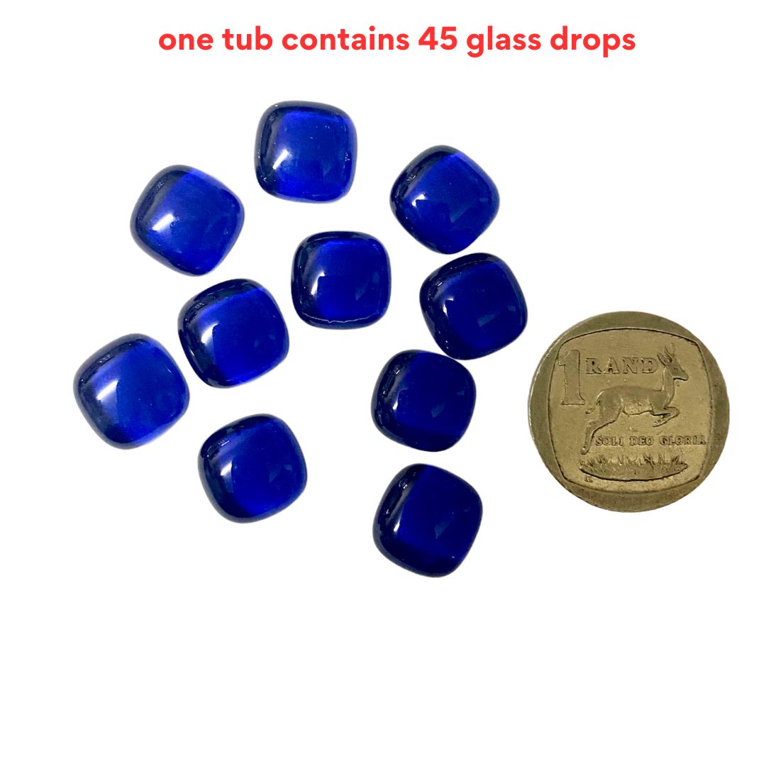 Navy Blue Glass Drops