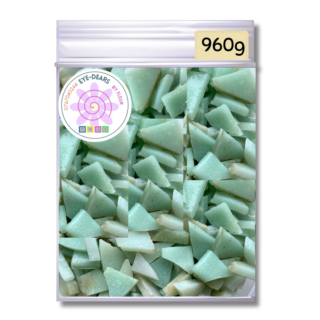 Mosaic Tiles Pre-cut Soft Green 960g (for crafting)
