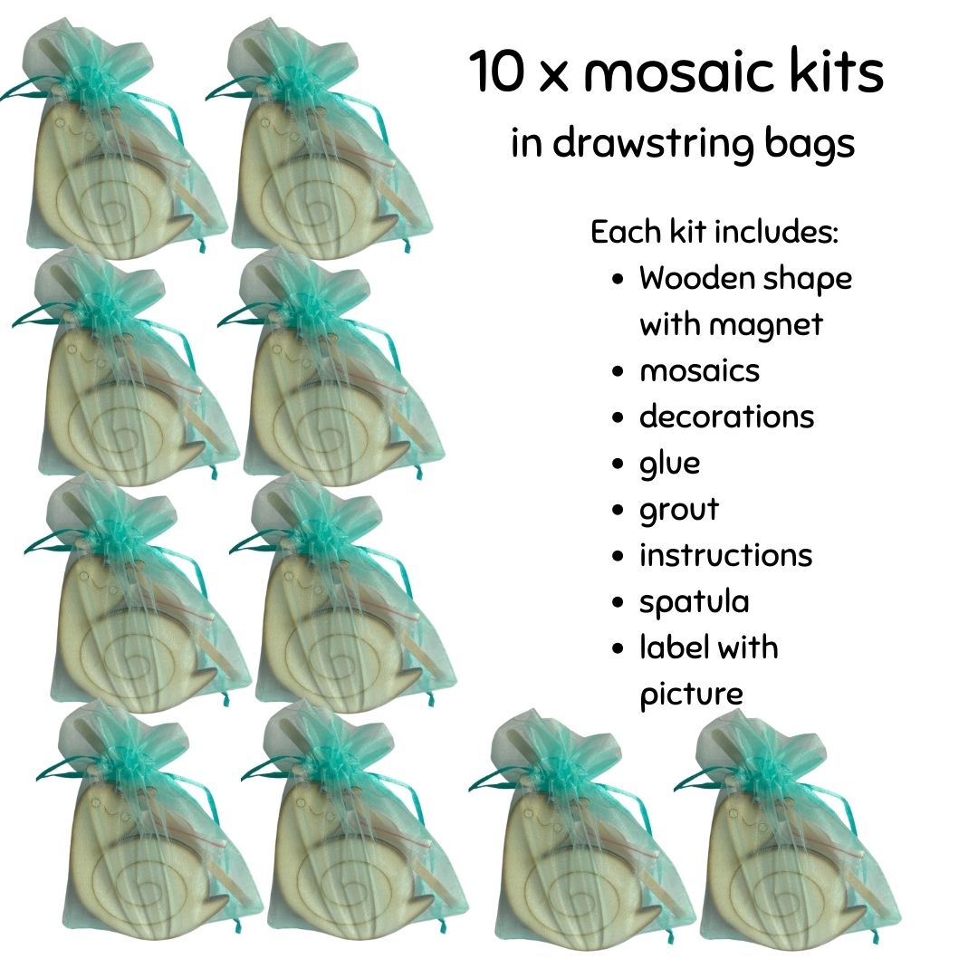 Mosaic Craft Kit with Magnet- Snail (Small)