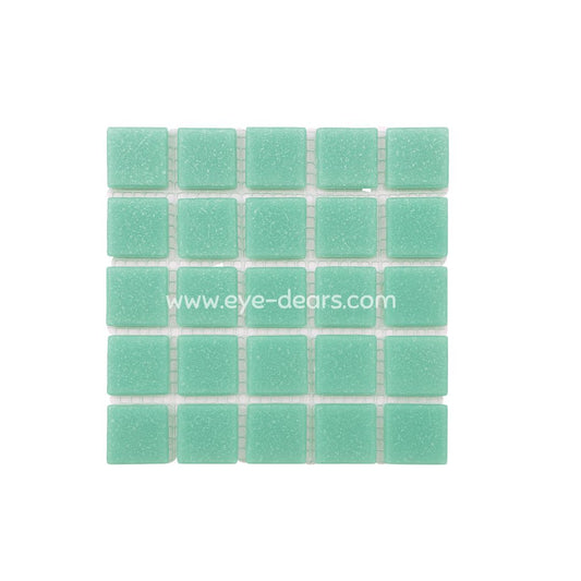 Mosaic Tiles Single Sheet  - Matt Turquoise 20x20mm