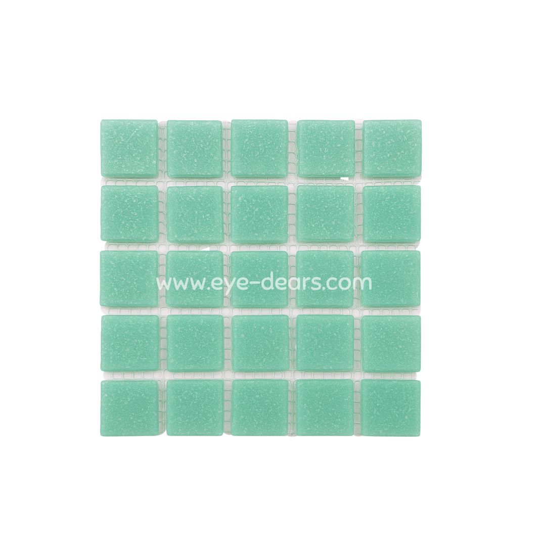 Mosaic Tiles Single Sheet  - Matt Turquoise 20x20mm
