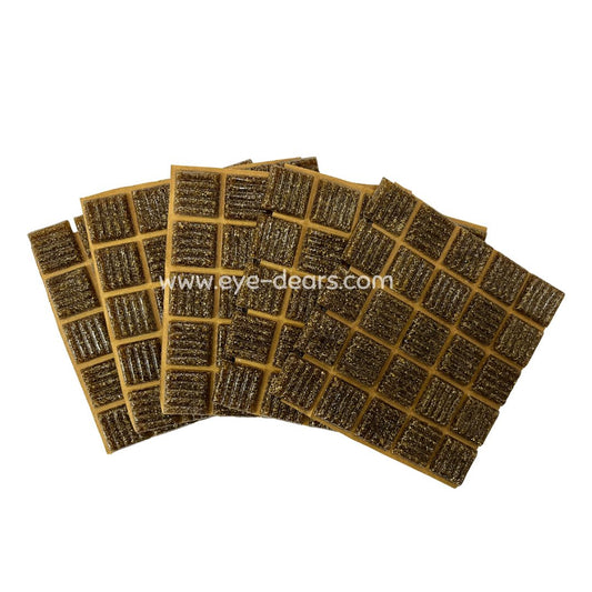 Mosaic Tiles - 10 x Craft Size Sheets of Turn on Texture - Tawny Brown 20x20mm