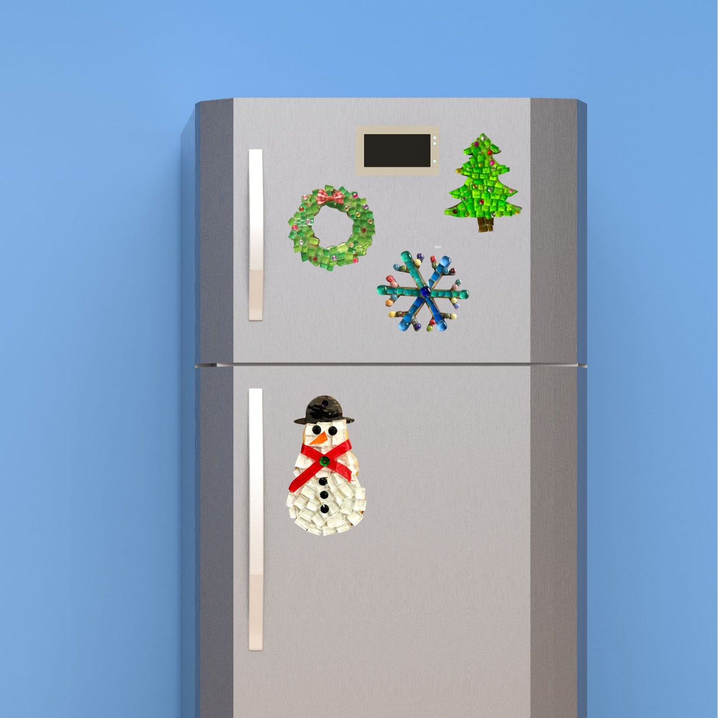 Single - Mosaic Craft Kit with Magnet - Snowman (Small)