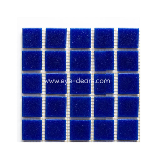 Mosaic Tiles Single Sheet  - Matt Royal Blue 20x20mm