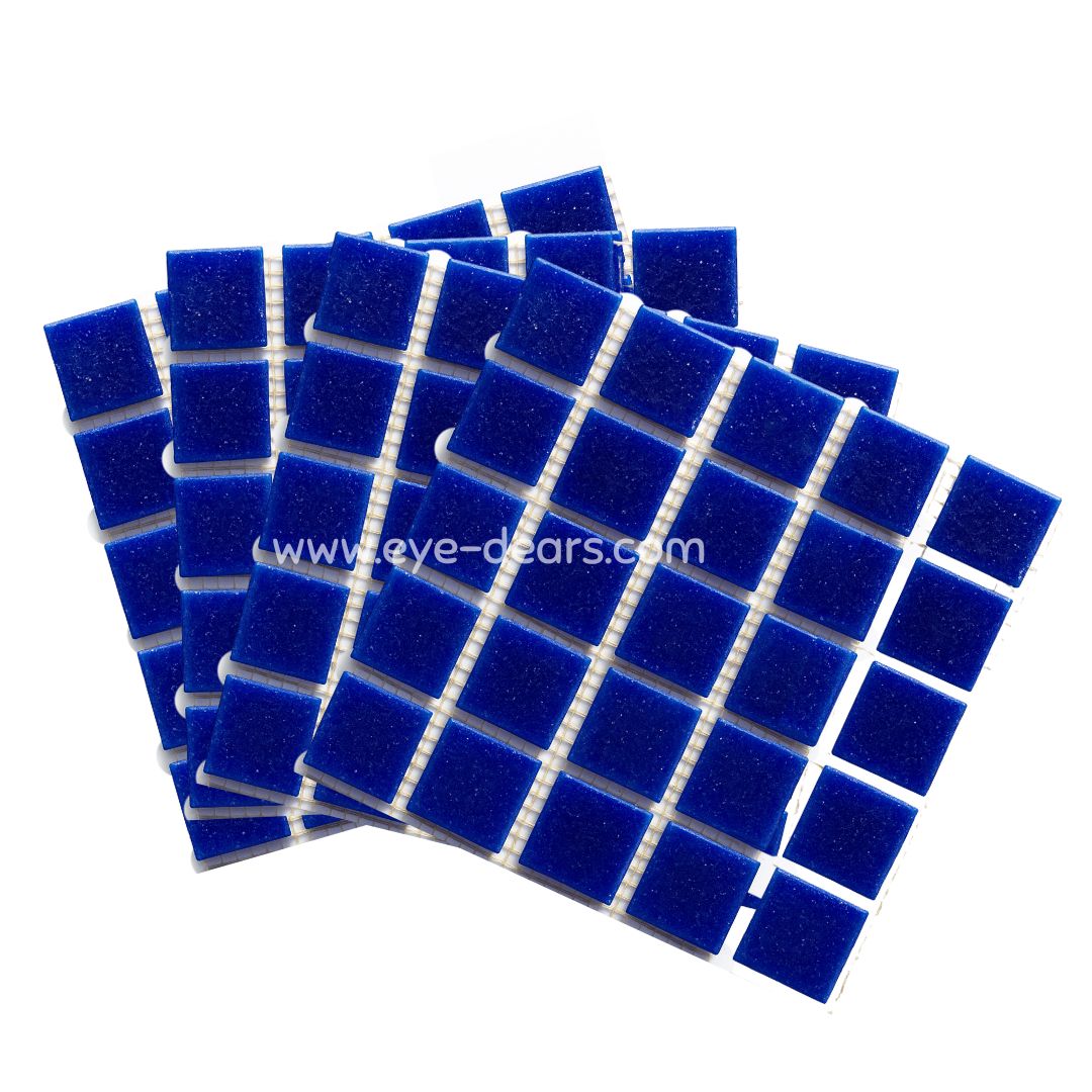 Mosaic Tiles - 10 x sheets Royal Blue 20x20mm
