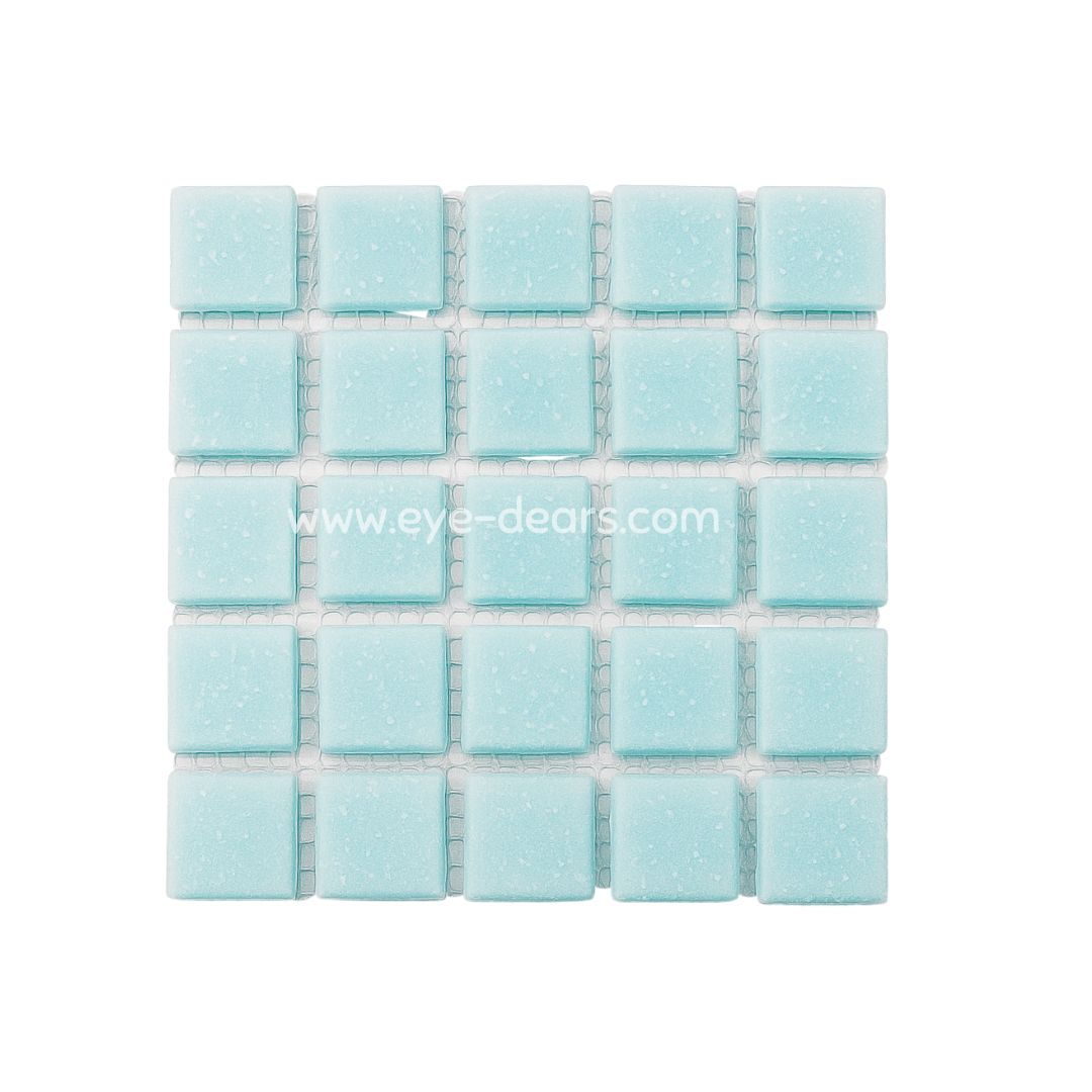 Mosaic Tiles Single Sheet  - Matt Pale Blue 20x20mm