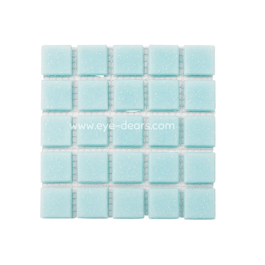 Mosaic Tiles Single Sheet  - Matt Pale Blue 20x20mm