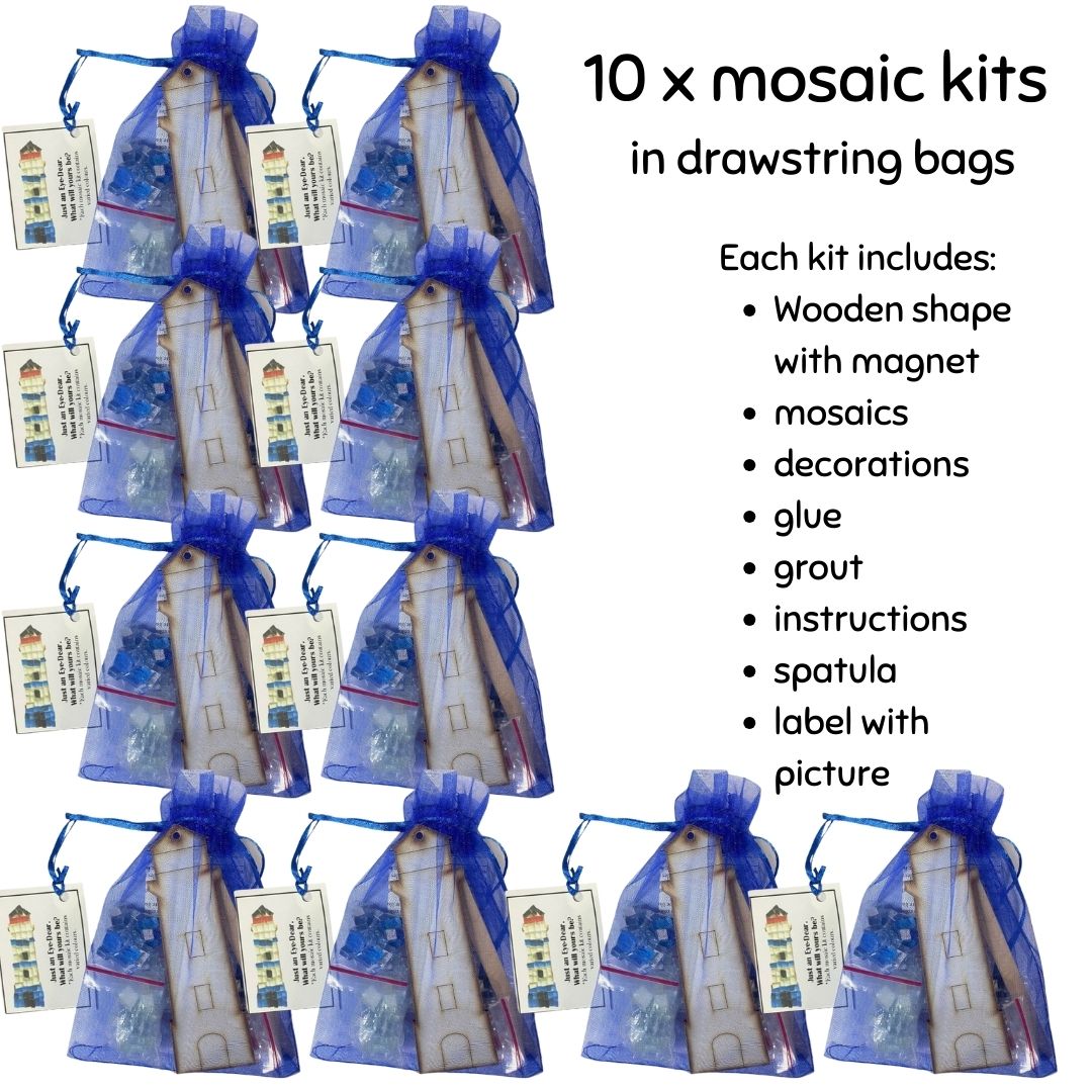 Mosaic Craft Kit with Magnet- Lighthouse (Small)
