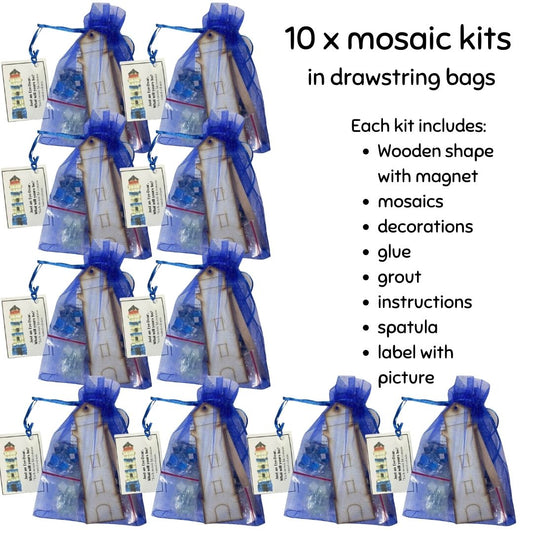 Bulk - Mosaic Craft Kit with Magnet- Lighthouse (Small)