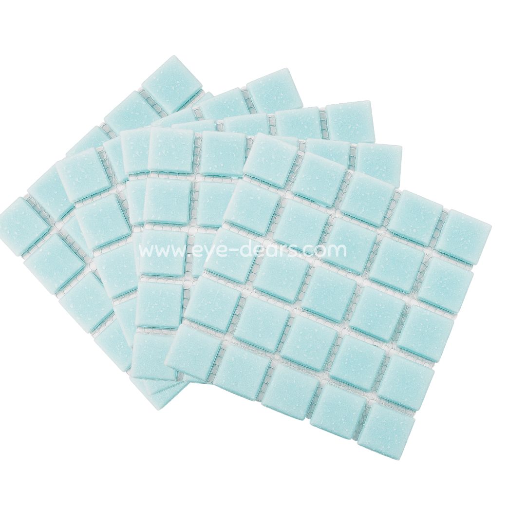 Mosaic Tiles - 10 x sheets Pale Blue 20x20mm